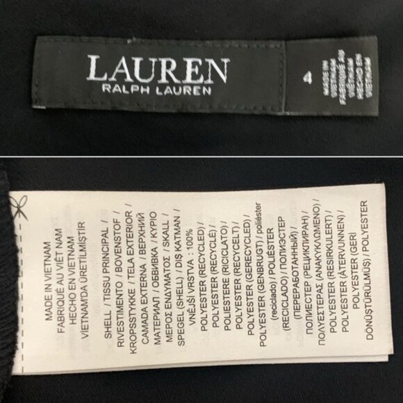 Lauren Ralph Lauren Paisley Crinkle Georgette Drop-Waist Mini Dress - Picture 11 of 13